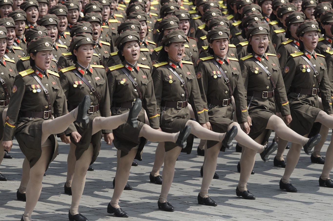Past goose-steppers proud of place in North Korean parades